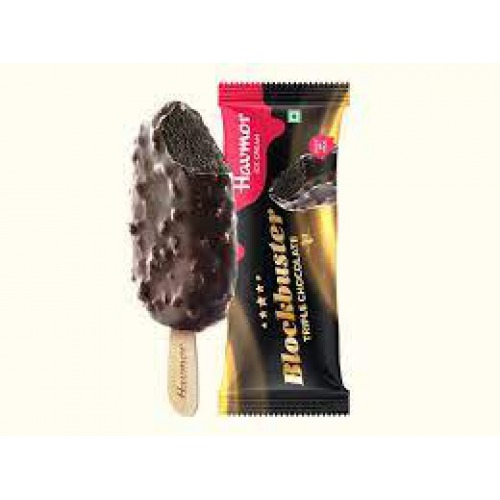 Havmor Blockbuster Triple Chocolate Stick Ice Cream - Made of Milk, 90 ml