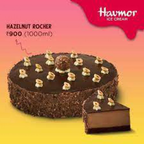 Havmor Hazelnut Rocher Ice Cream Cake - Eggless Cake, 1 L