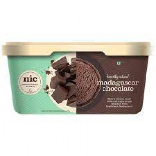 NIC Honestly Natural Madagascar Chocolate Ice Cream, 750 ml