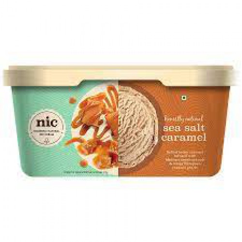 NIC Honestly Natural Sea Salted Caramel Ice Cream, 500 ml