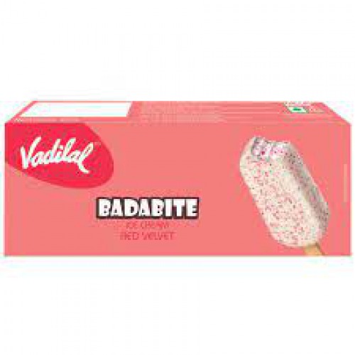 VADILAL Red Velvet Badabite Ice Cream, 80 ml