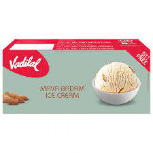 VADILAL Mava Badam Ice Cream, 700 ml