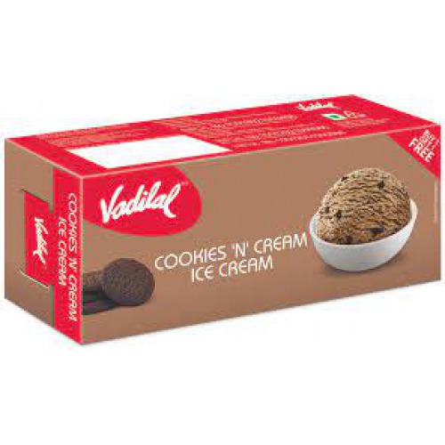 VADILAL Cookies 'N' Cream Ice Cream, 700 ml