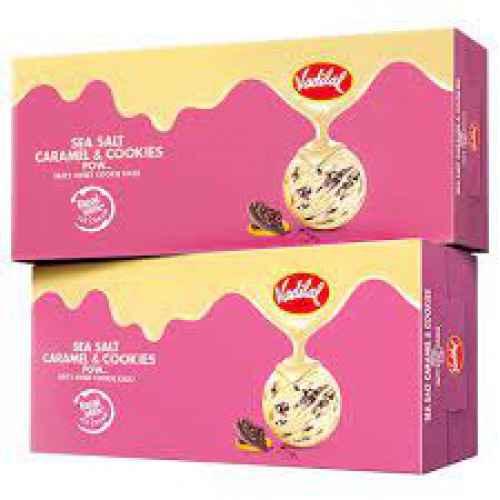 VADILAL Ice Cream - Sea Salt Caramel & Cookies, 700 ml