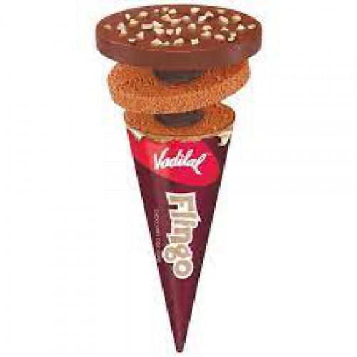VADILAL Flingo Chocolate Disc Cone Ice Cream, 110 ml