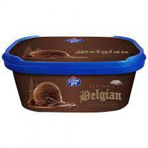 Cream Bell Fantasia Ice Cream - With Fruits & Nuts, Belgian Chocolate Flavour, 750 ml