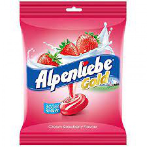 ALPENLIEBE Gold - Cream Strawberry Candy, 40 pcs (152 g)