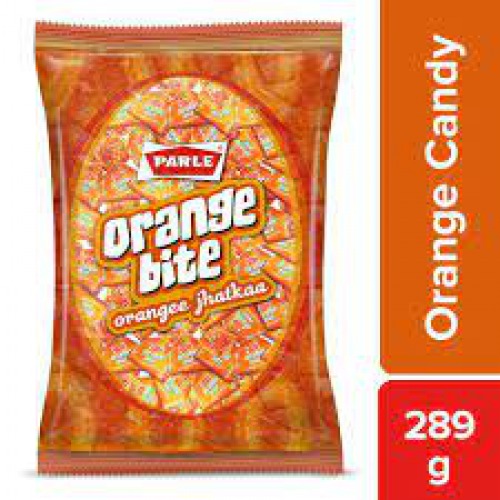 Parle Orange Bite Jhatkaa Candy, 289 g Pouch
