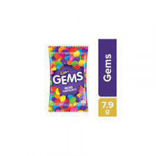 Cadbury Gems Sugar Coated Chocolate, 7.9 g Pouch