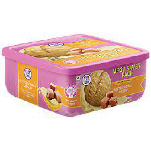 Baskin Robbins Butterscotch Ribbon Ice Cream, 700 ml Tub
