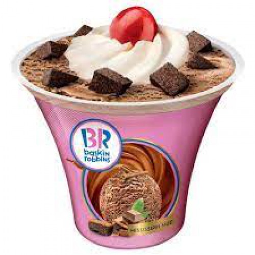 Baskin Robbins Ice Cream Sundae - Mississippi Mud, 165 ml