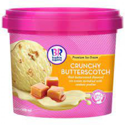 Baskin Robbins Crunchy Butterscotch Ribbon Ice Cream, 100 ml Cup