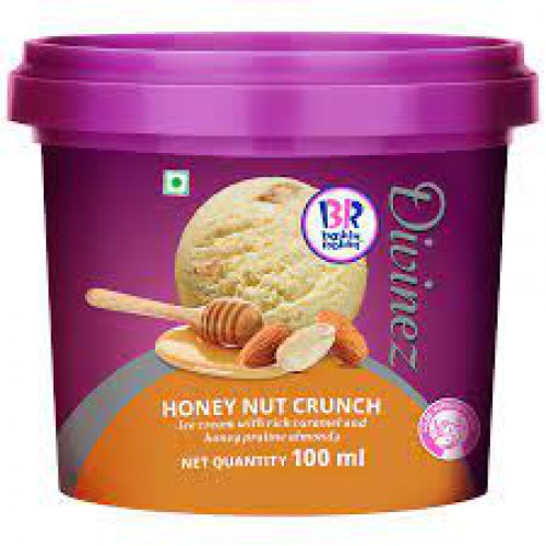 Baskin Robbins Honey Nut Crunch Ice Cream, 100 ml Cup