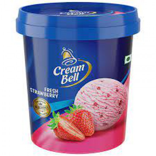 Cream Bell Fresh Strawberry - Rich & Creamy, Delightful Flavour, 500 ml Jar