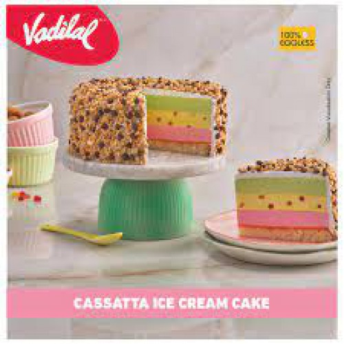 VADILAL Ice Cream Cake - Cassata, 100% Eggless Dessert, 500 ml