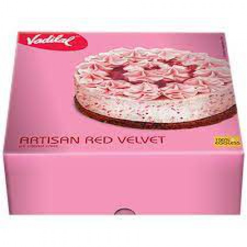 VADILAL Artisan Red Velvet Ice Cream Cake, 500 ml