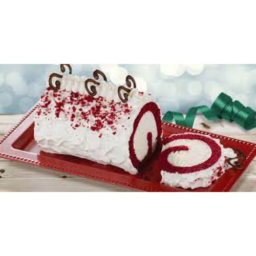 Baskin Robbins Ice Cream Roll Cake Slice - Red Velvet, 70 g