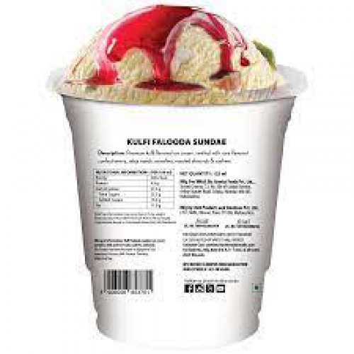 Baskin Robbins Kulfi Falooda Sundae Ice Cream - Made With Cow Milk & Tree Nuts, Premium, Rich, 125 ml