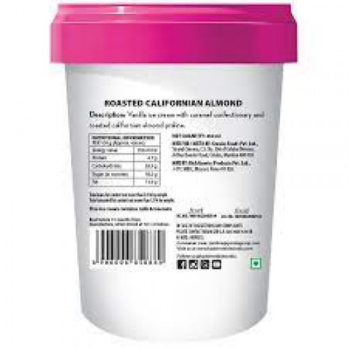 Baskin Robbins Ice Cream - Roasted Californain Almond, Made with Cow Milk, 450 ml