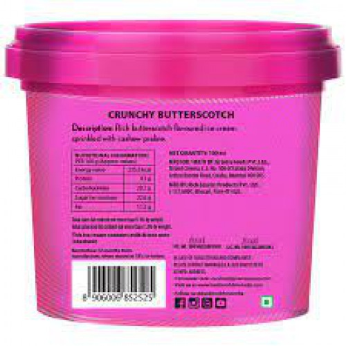 Baskin Robbins Crunchy Butterscotch Ribbon Ice Cream, 100 ml Cup