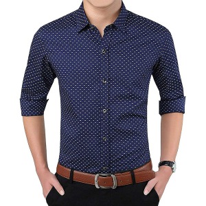 Polk Print Dotted Shirts for Men for Formal Uses