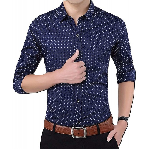 Polk Print Dotted Shirts for Men for Formal Uses